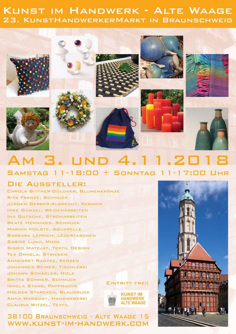 Kunst im Handwerk 2018 – Alte Waage Braunschweig